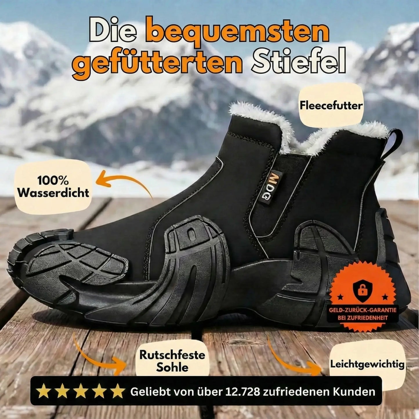 ThermaStiefel™ - Gefütterte & 100 % wasserdichte Stiefel
